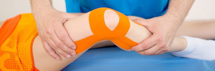 Тейпирование коленного сустава при болях и травмах 