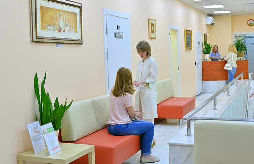 коридор клиники на Озерковской